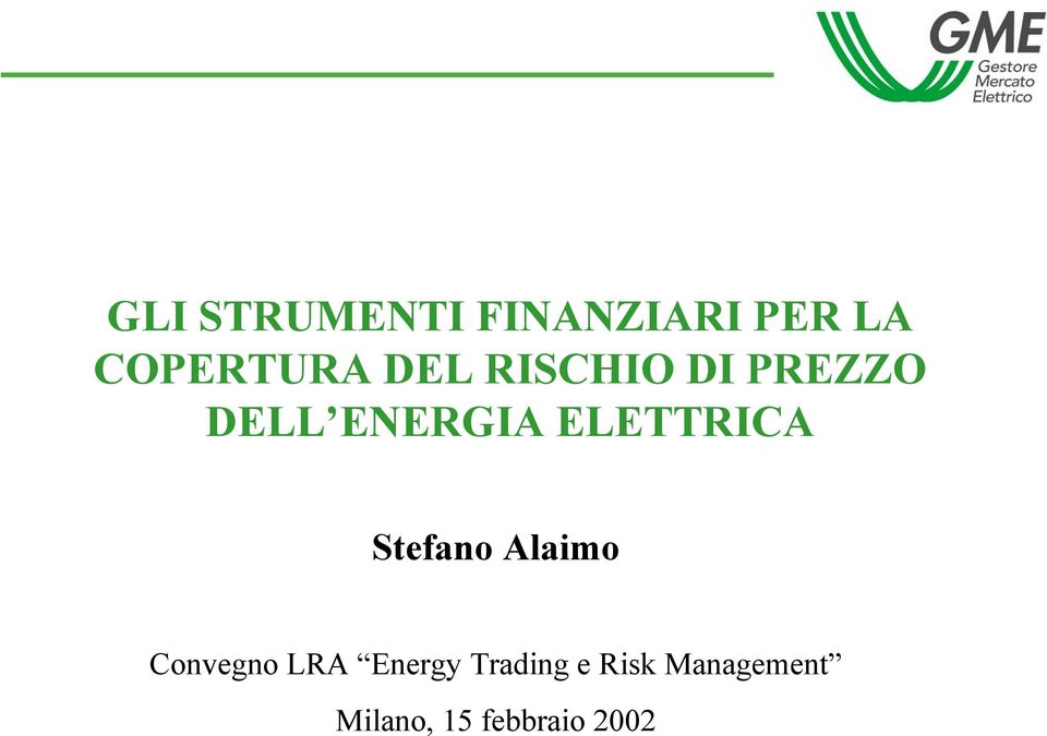 ELETTRICA Stefano Alaimo Convegno LRA