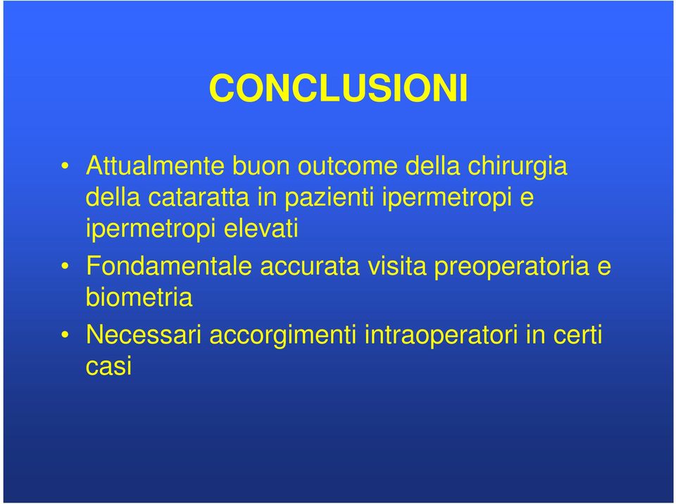 elevati Fondamentale accurata visita preoperatoria e