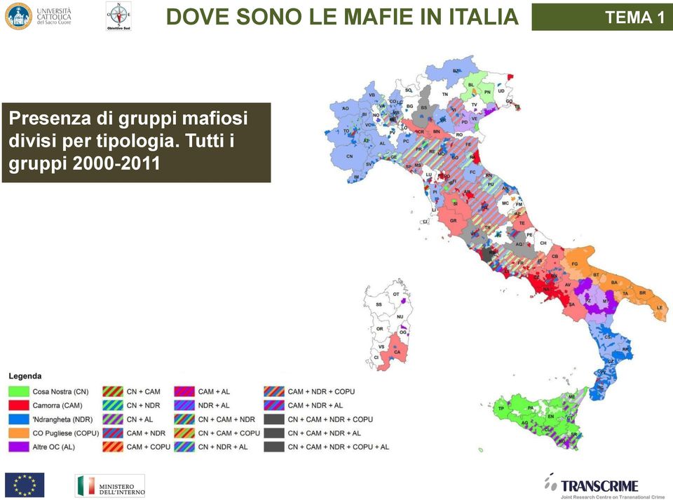 gruppi mafiosi divisi per