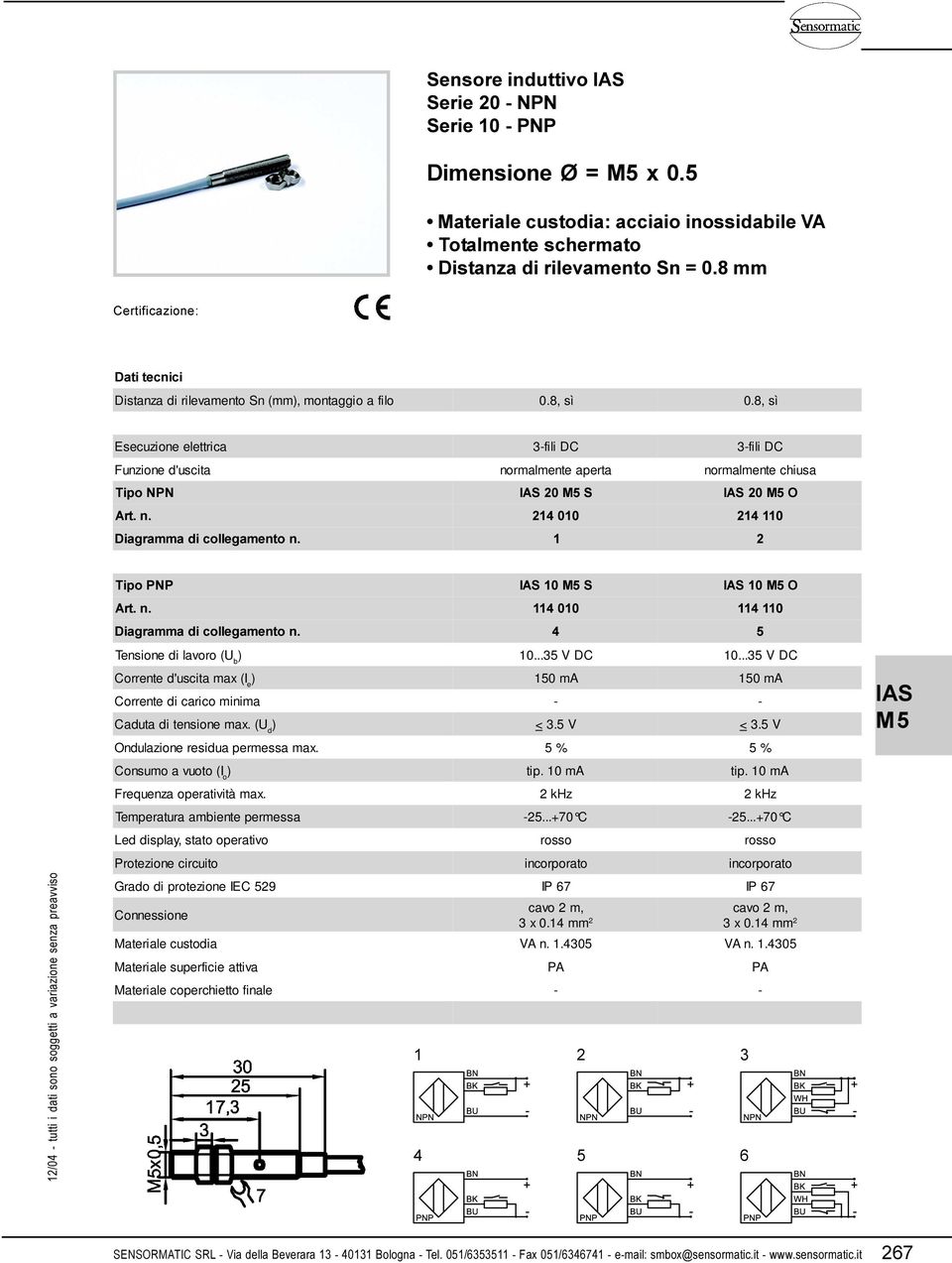 ..35 V DC 10...35 V DC Corrente d'uscita max (I e 150 ma 150 ma Corrente di carico minima - - Caduta di tensione max. (U d < 3.5 V < 3.5 V Ondulazione residua permessa max. 5 % 5 % tip. 10 ma tip.