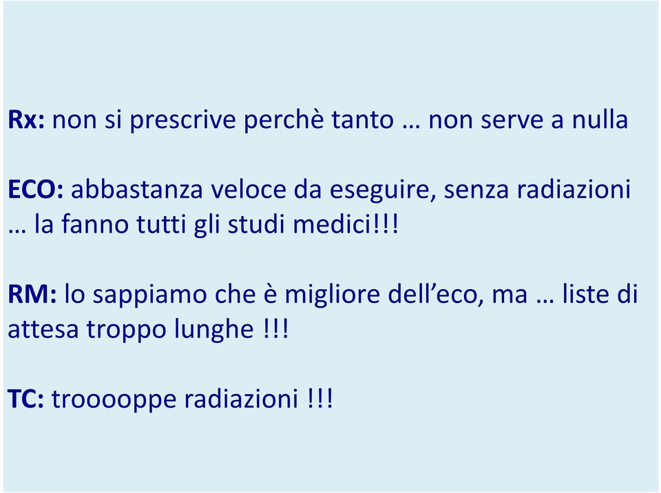 tutti gli studi medici!