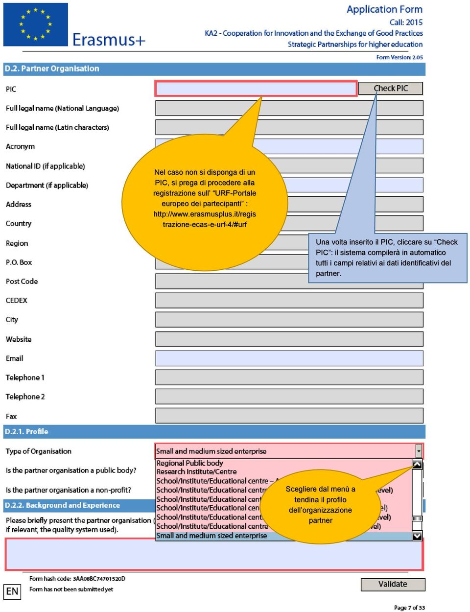 it/regis trazione-ecas-e-urf-4/#urf Una volta inserito il PIC, cliccare su Check PIC : il sistema