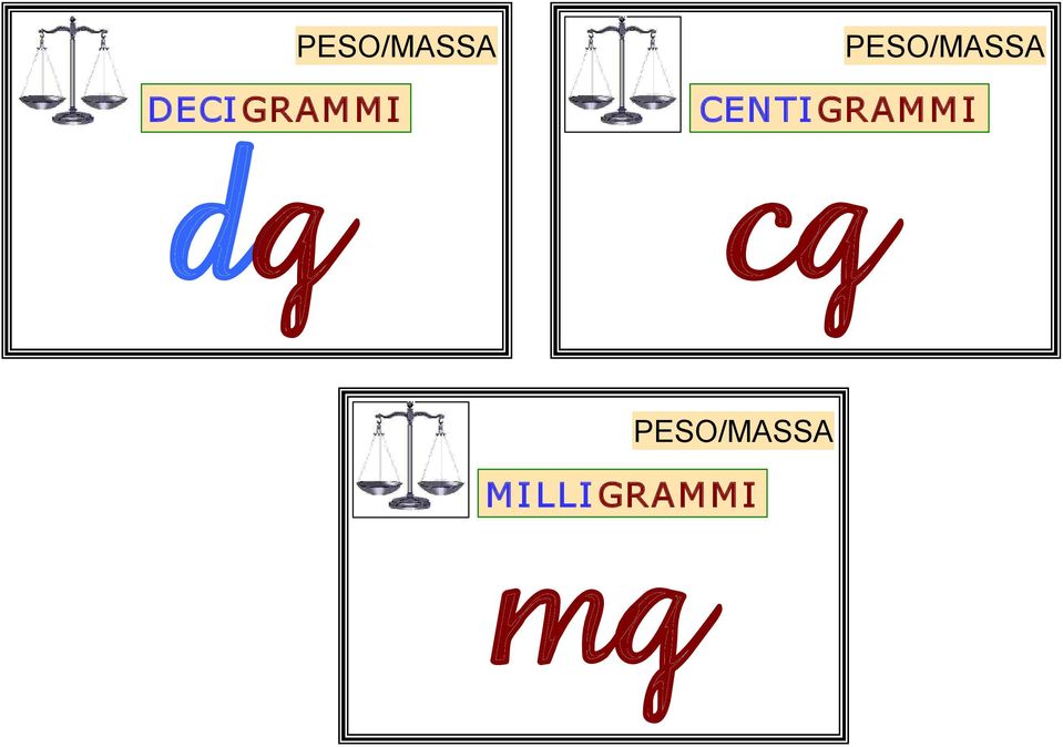 CENTIGRAMMI cg 