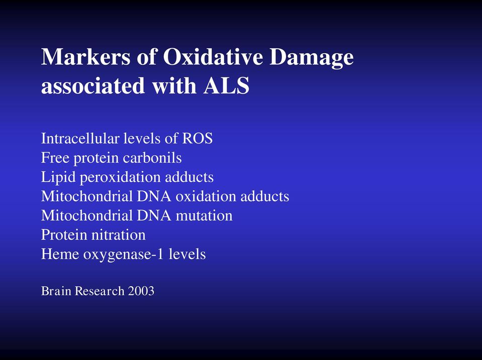 adducts Mitochondrial DNA oxidation adducts Mitochondrial DNA