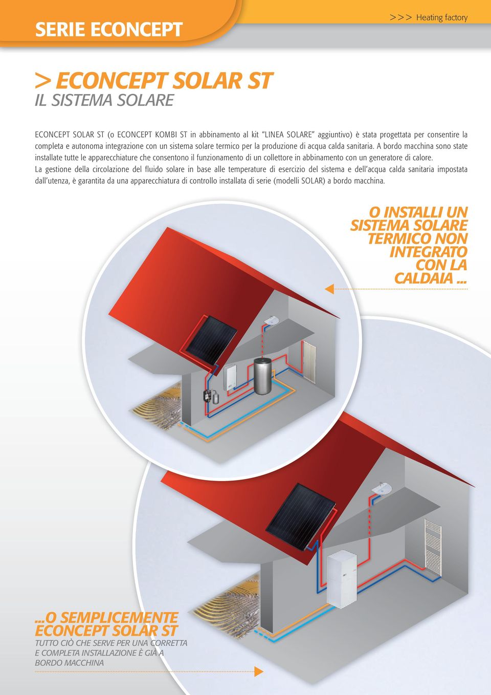 A bordo macchina sono state installate tutte le apparecchiature che consentono il funzionamento di un collettore in abbinamento con un generatore di calore.