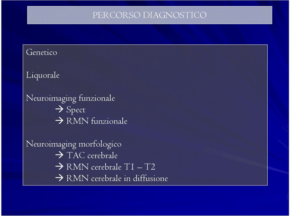 funzionale Neuroimaging morfologico TAC