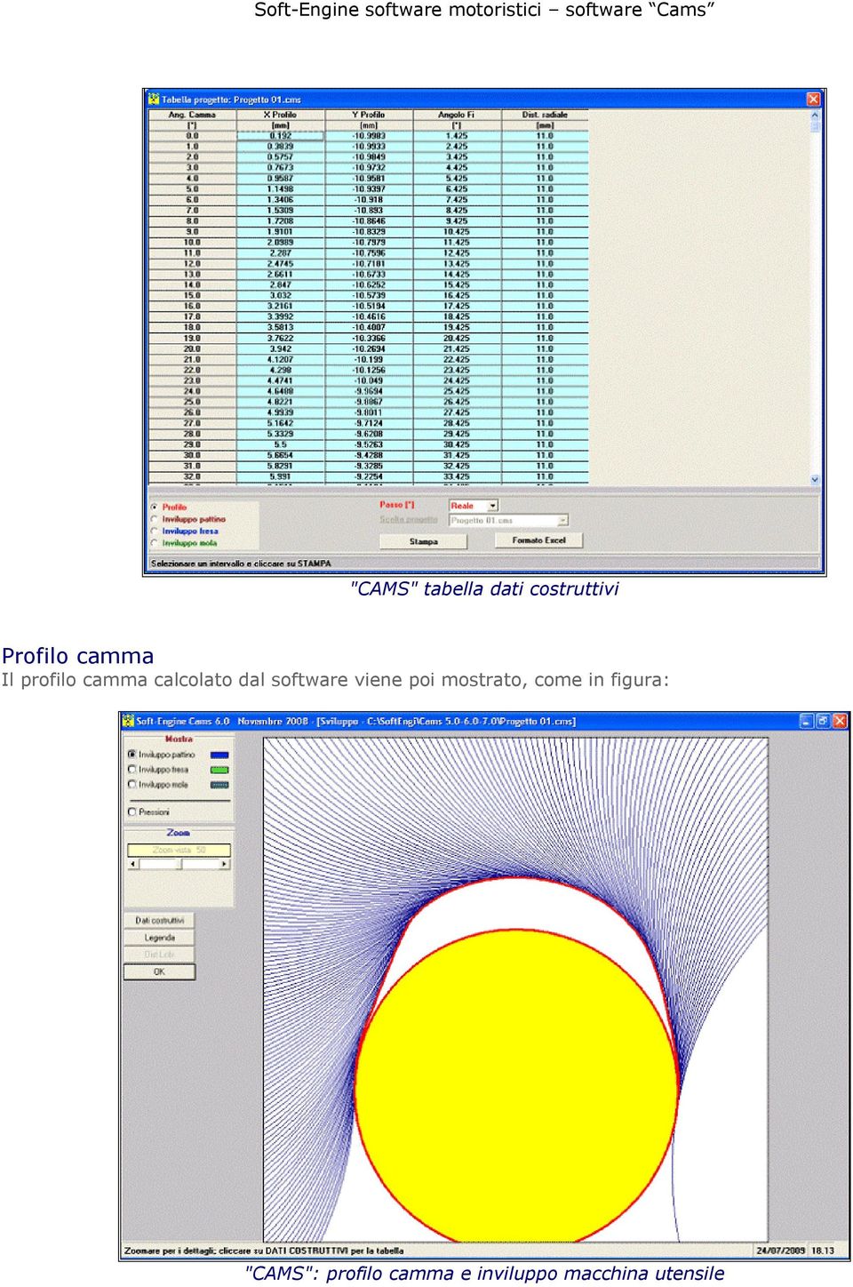 software viene poi mostrato, come in