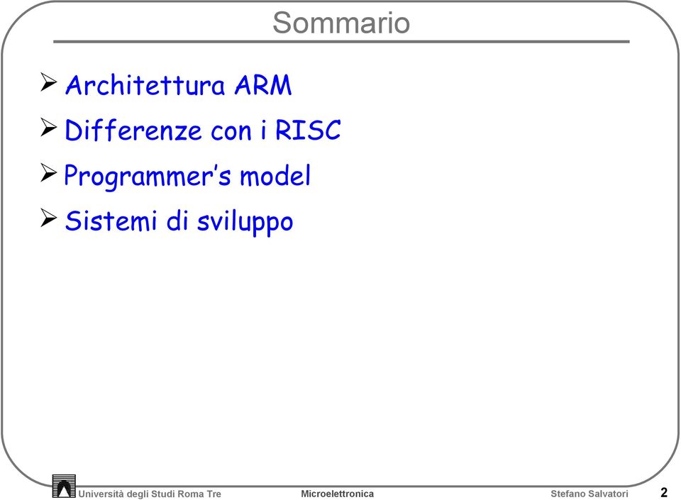 Programmer s model Sistemi di