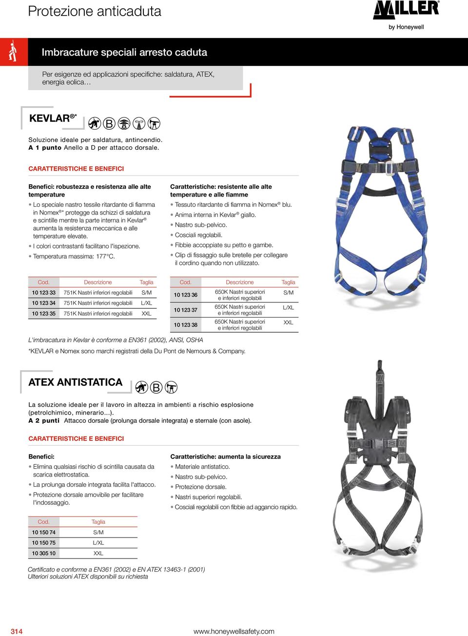 Benefici: robustezza e resistenza alle alte temperature Lo speciale nastro tessile ritardante di fiamma in Nomex * protegge da schizzi di saldatura e scintille mentre la parte interna in Kevlar