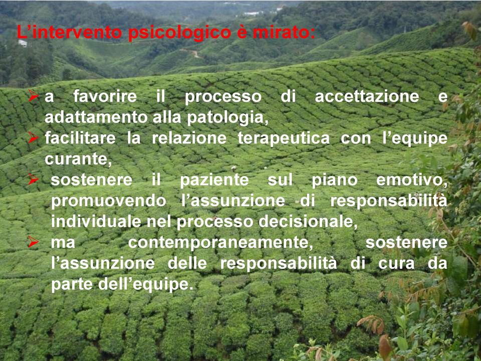 piano emotivo, promuovendo l assunzione di responsabilità individuale nel processo