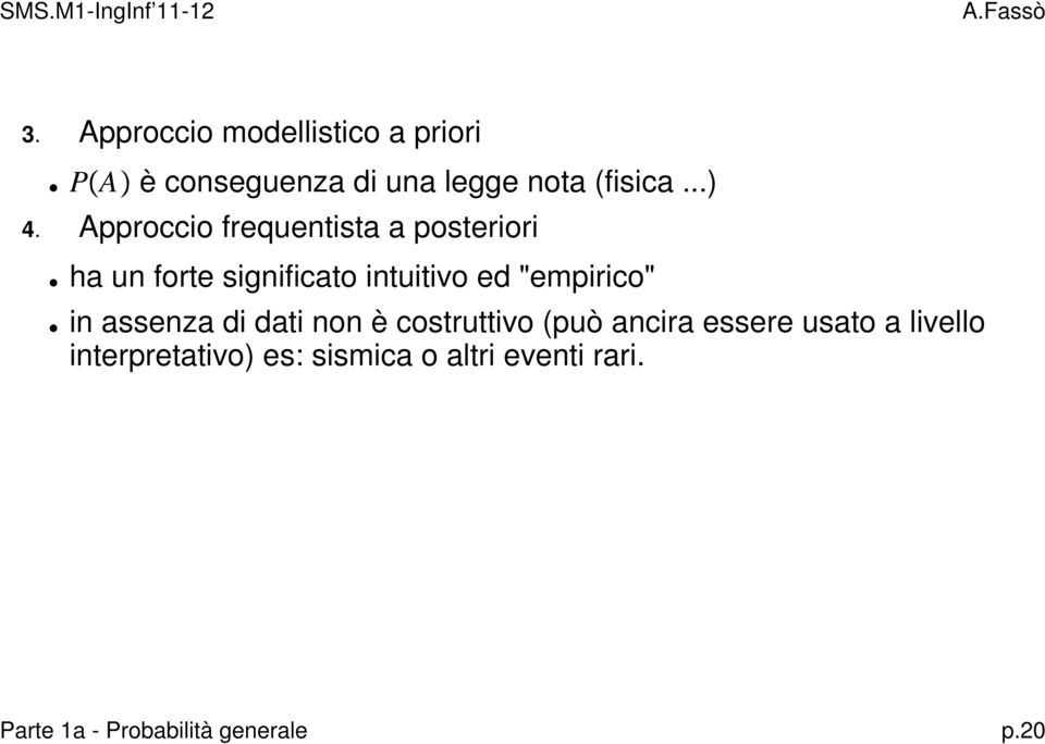 "empirico" in assenza di dati non è costruttivo (può ancira essere usato a