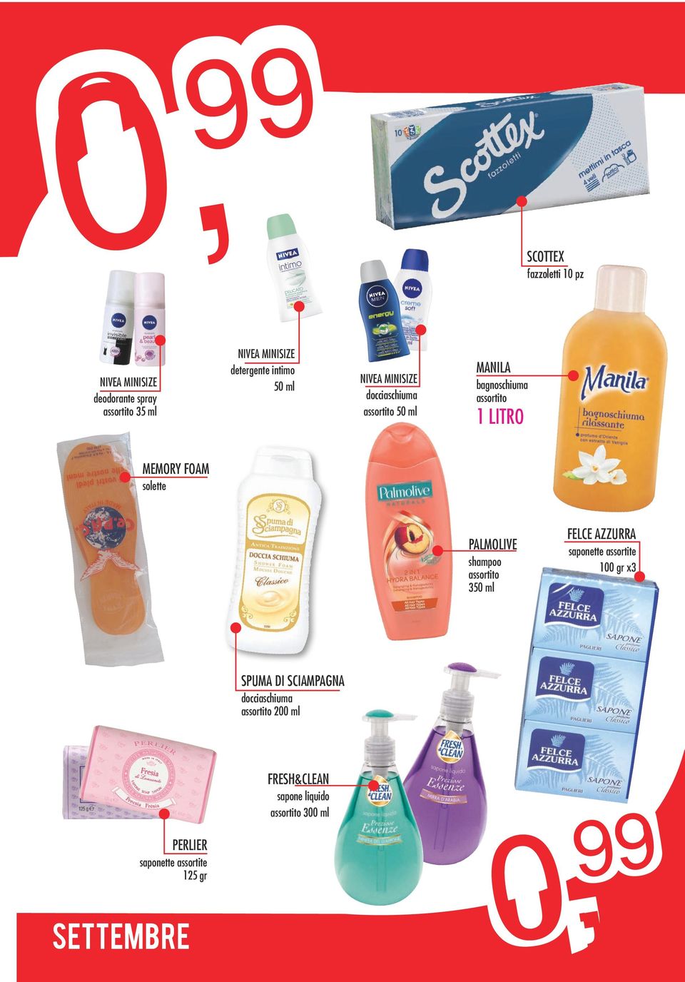 solette PALMOLIVE shampoo 350 ml FELCE AZZURRA saponette assortite 100 gr x3 SPUMA DI