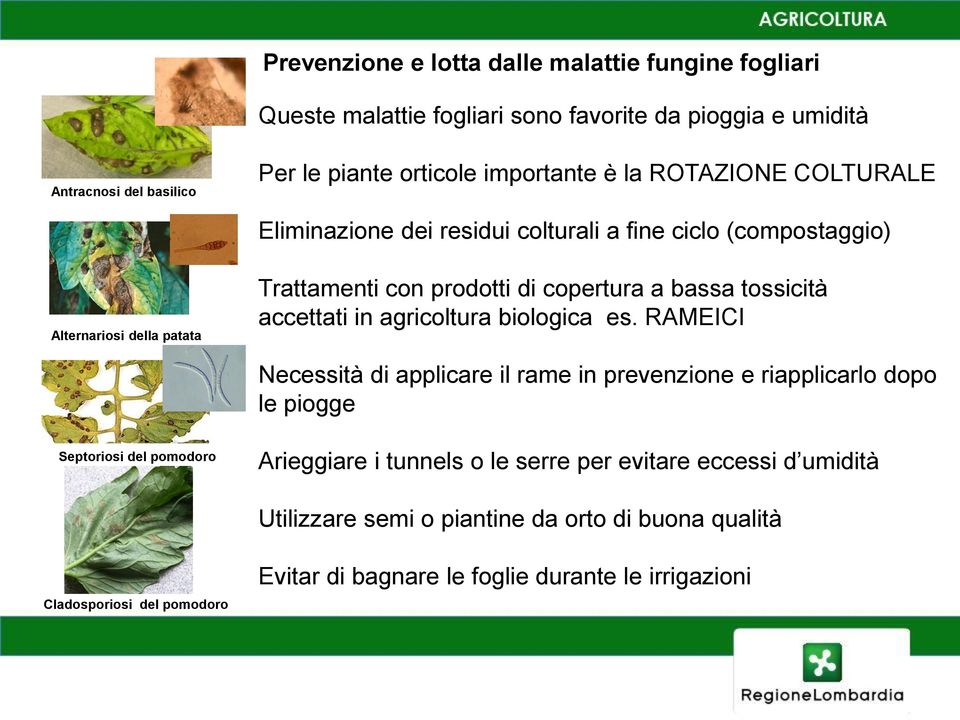 accettati in agricoltura biologica es.