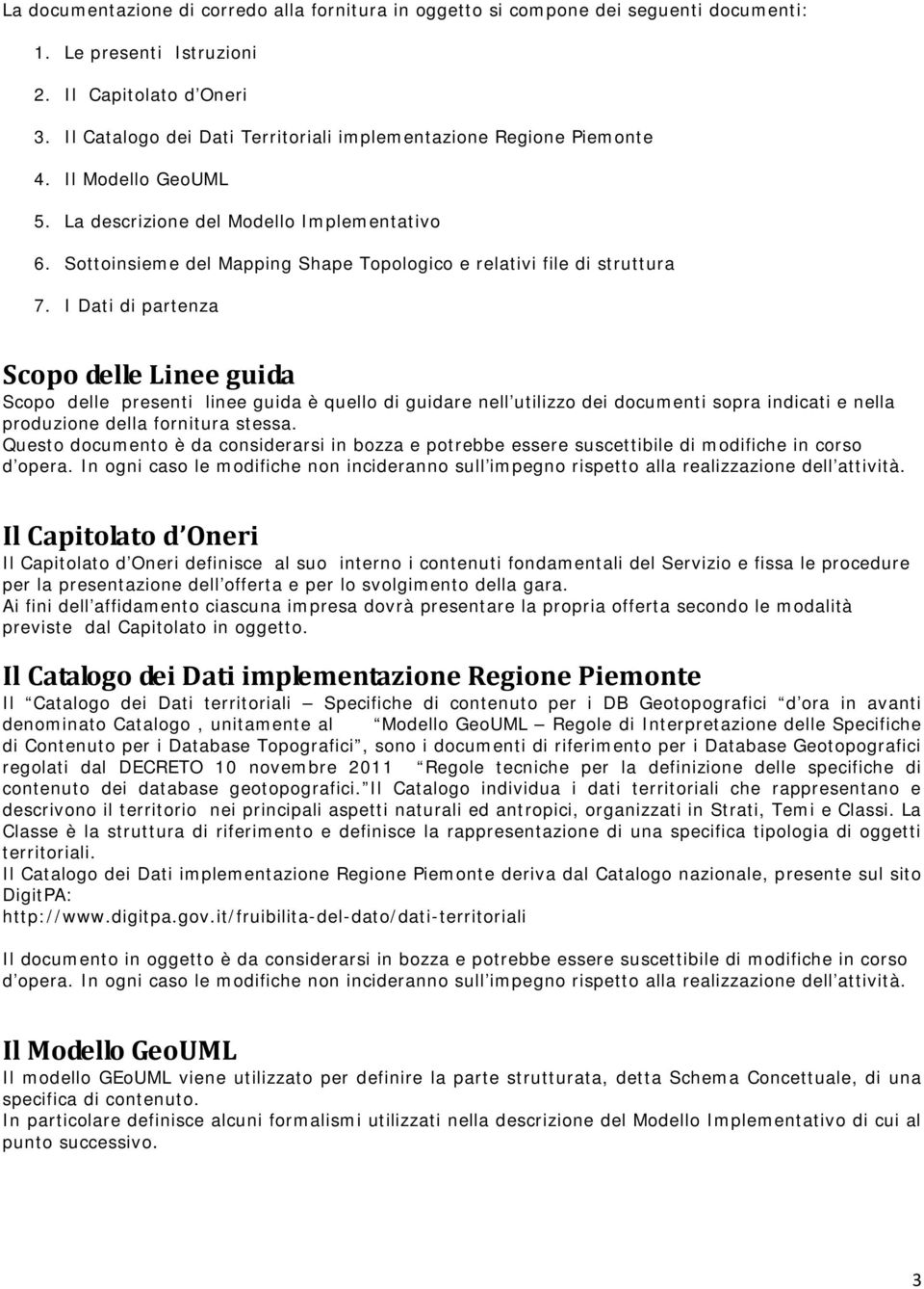 Sottoinsieme del Mapping Shape Topologico e relativi file di struttura 7.