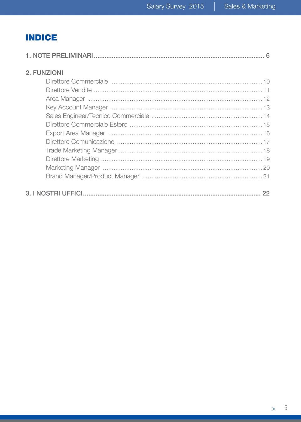 ..14 Direttore Commerciale Estero... 15 Export Area Manager... 16 Direttore Comunicazione.