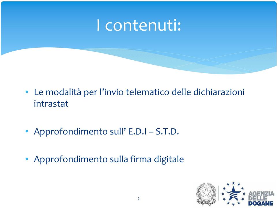 intrastat Approfondimento sull E.D.