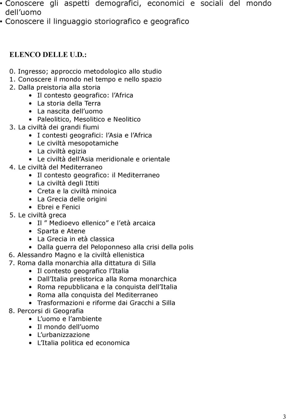 La civiltà dei grandi fiumi I contesti geografici: l Asia e l Africa Le civiltà mesopotamiche La civiltà egizia Le civiltà dell Asia meridionale e orientale 4.