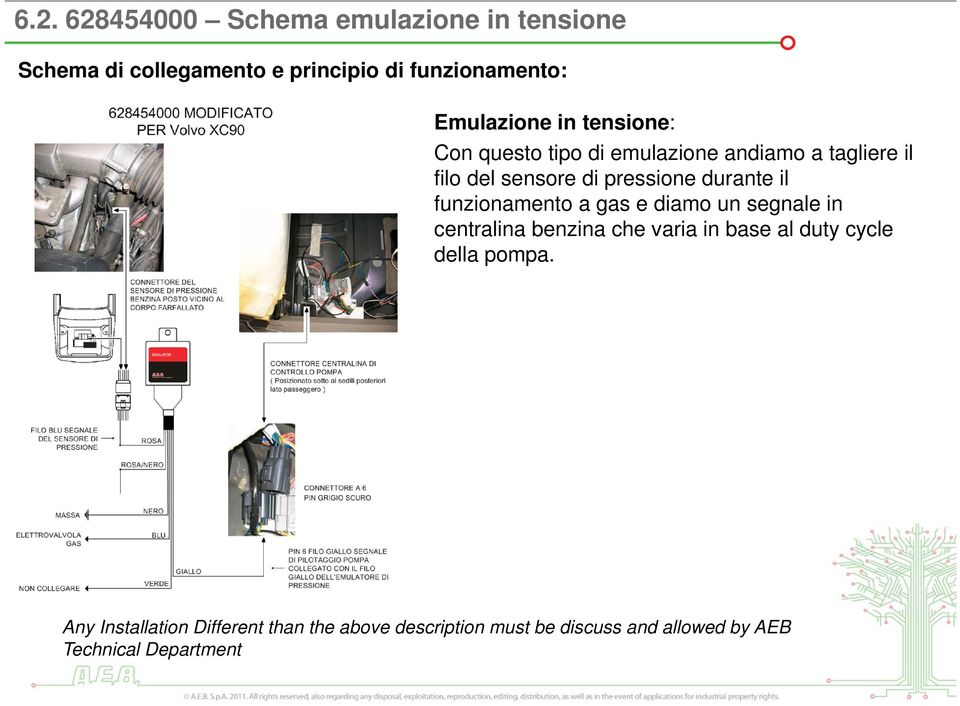 durante il funzionamento a gas e diamo un segnale in centralina benzina che varia in base al duty cycle