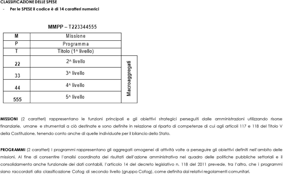 conto anche di quelle individuate per il bilancio dello Stato.