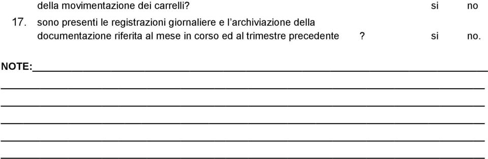 archiviazione della documentazione riferita al