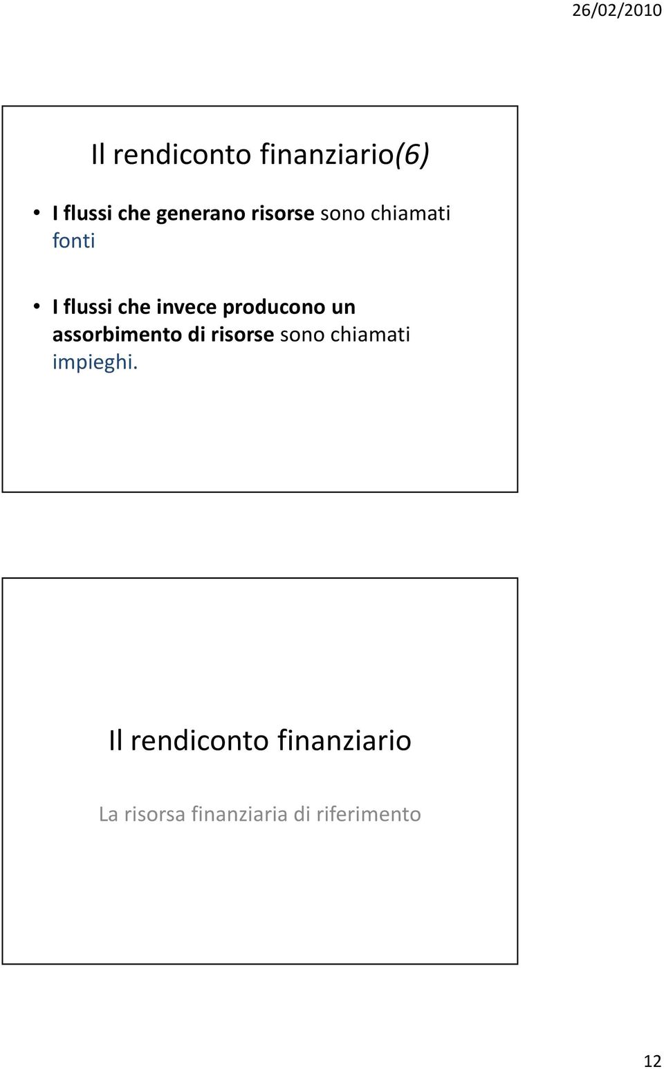 producono un assorbimento di risorse sono chiamati