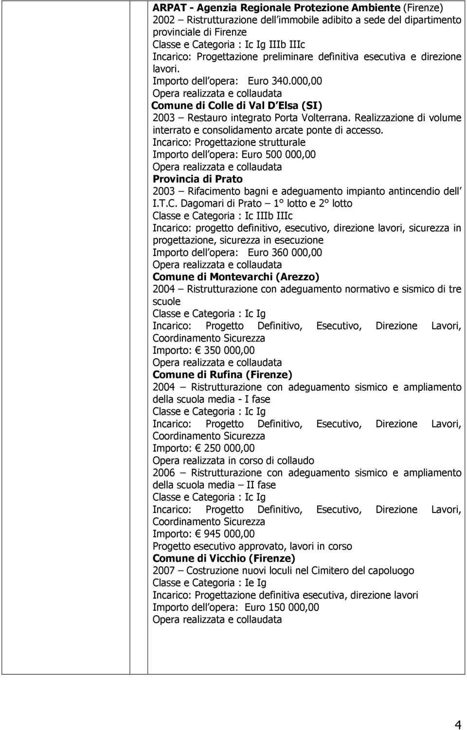 Realizzazione di volume interrato e consolidamento arcate ponte di accesso.