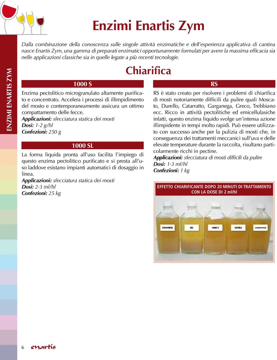 Enzima pectolitico microgranulato altamente purificato e concentrato. Accelera i processi di illimpidimento del mosto e contemporaneamente assicura un ottimo compattamento delle fecce.