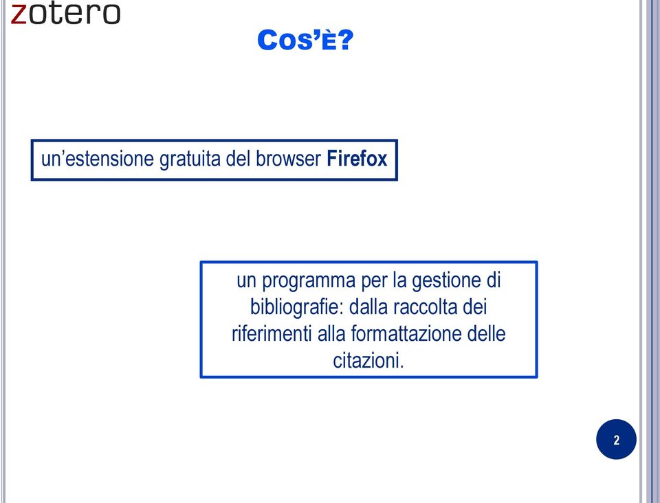 Firefox un programma per la gestione di