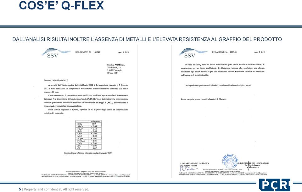 ELEVATA RESISTENZA AL GRAFFIO DEL