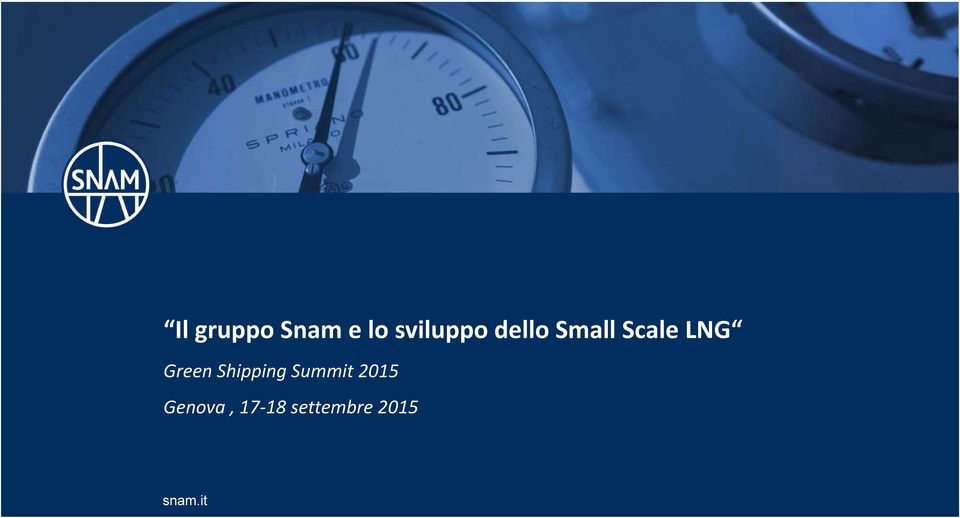 Shipping Summit 2015 Genova,