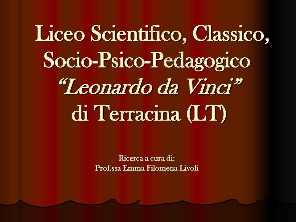 da Vinci di Terracina (LT)