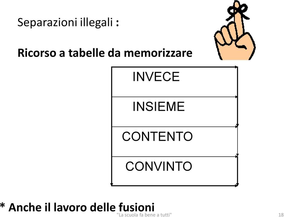 CONTENTO CONVINTO * Anche il lavoro