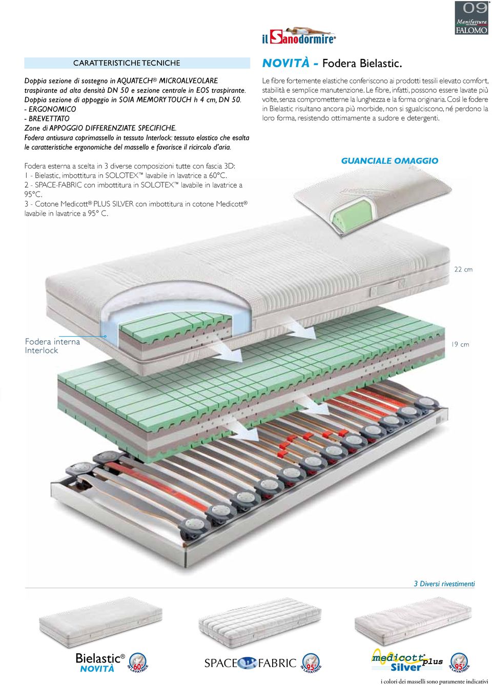 Fodera antiusura coprimassello in tessuto Interlock: tessuto elastico che esalta le caratteristiche ergonomiche del massello e favorisce il ricircolo d aria.