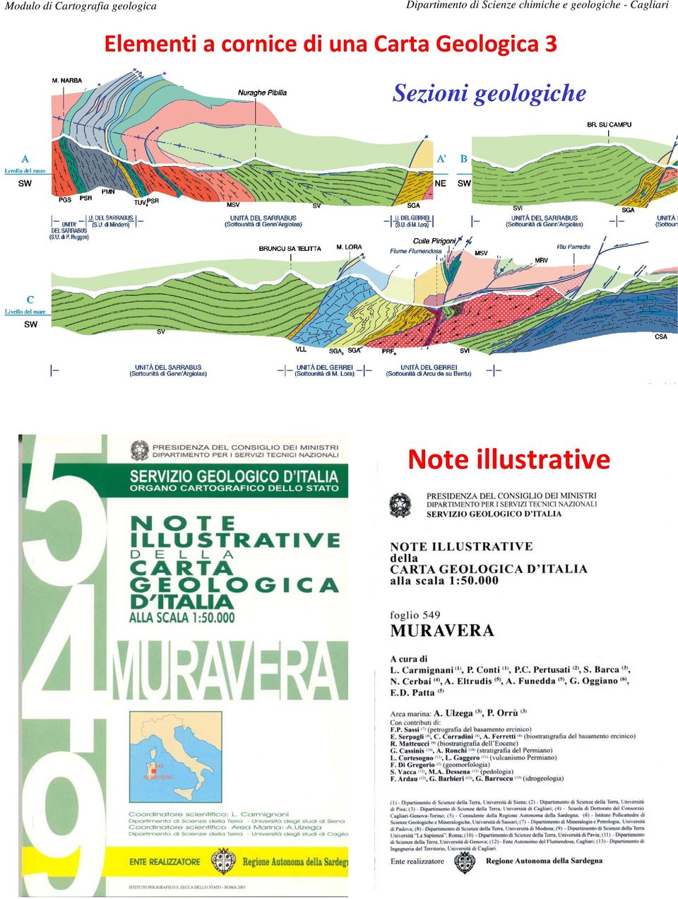 Geologica 3 Sezioni