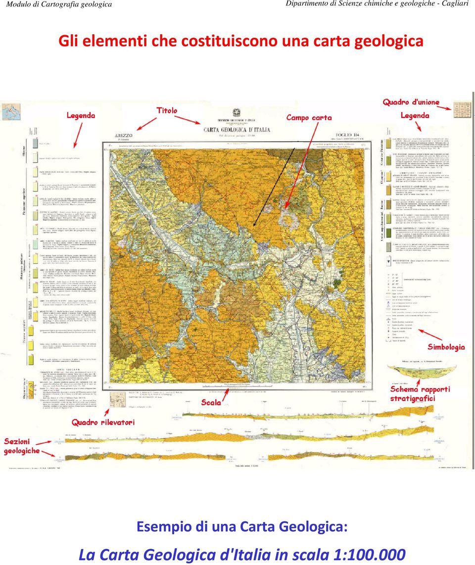 geologica Esempio di una Carta