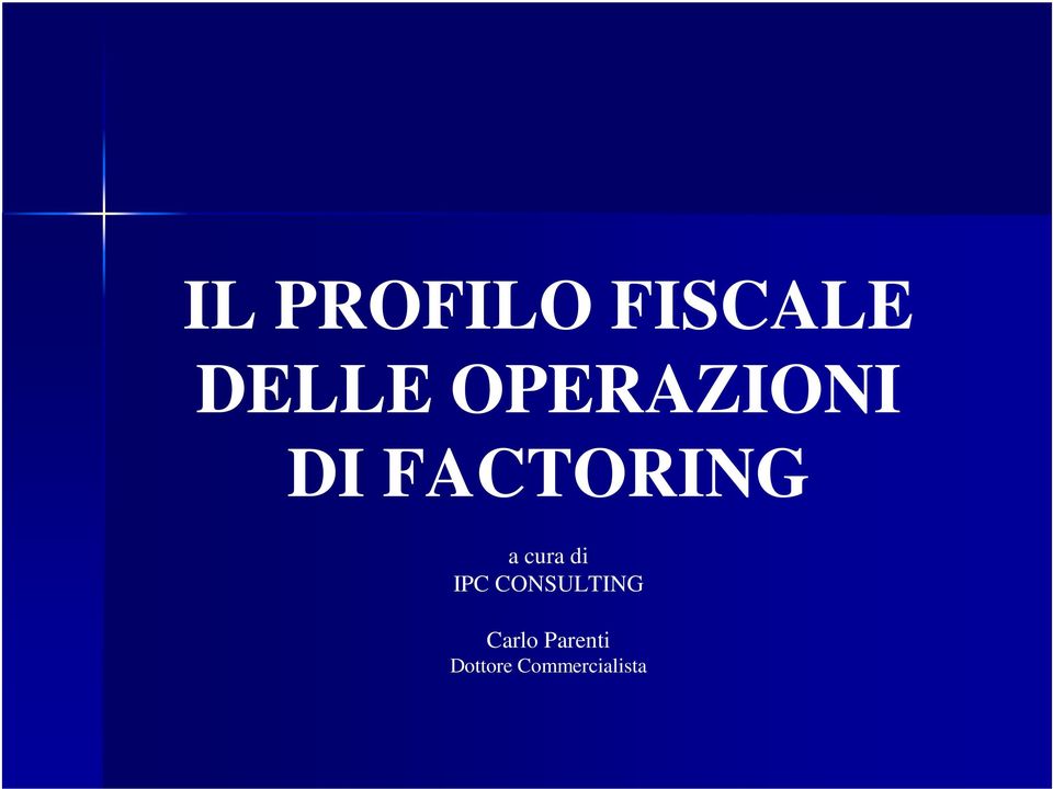 cura di IPC CONSULTING