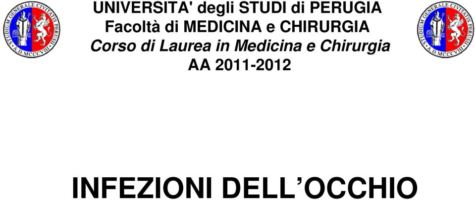 Corso di Laurea in Medicina e