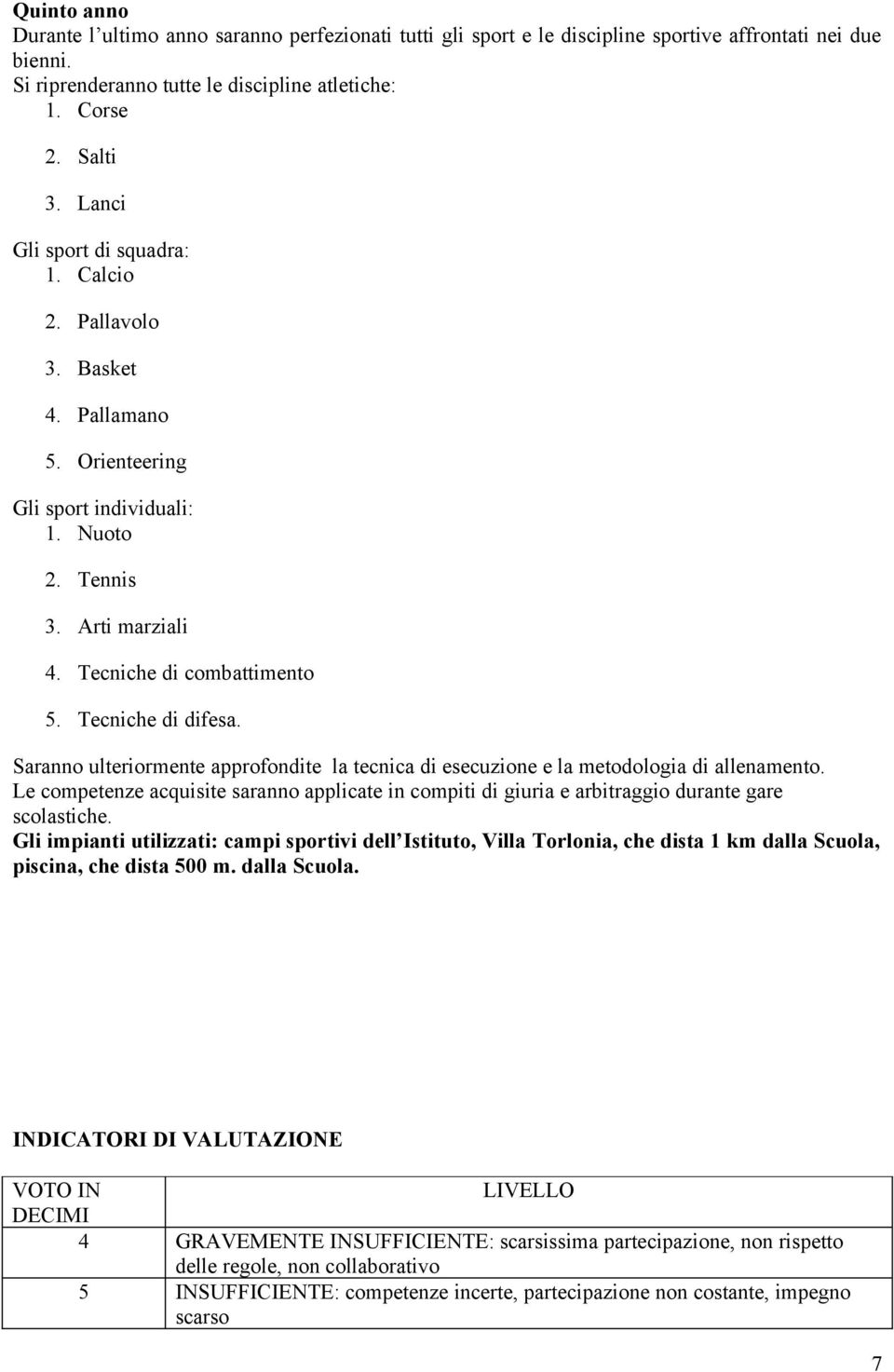 Saranno ulteriormente approfondite la tecnica di esecuzione e la metodologia di allenamento. Le competenze acquisite saranno applicate in compiti di giuria e arbitraggio durante gare scolastiche.