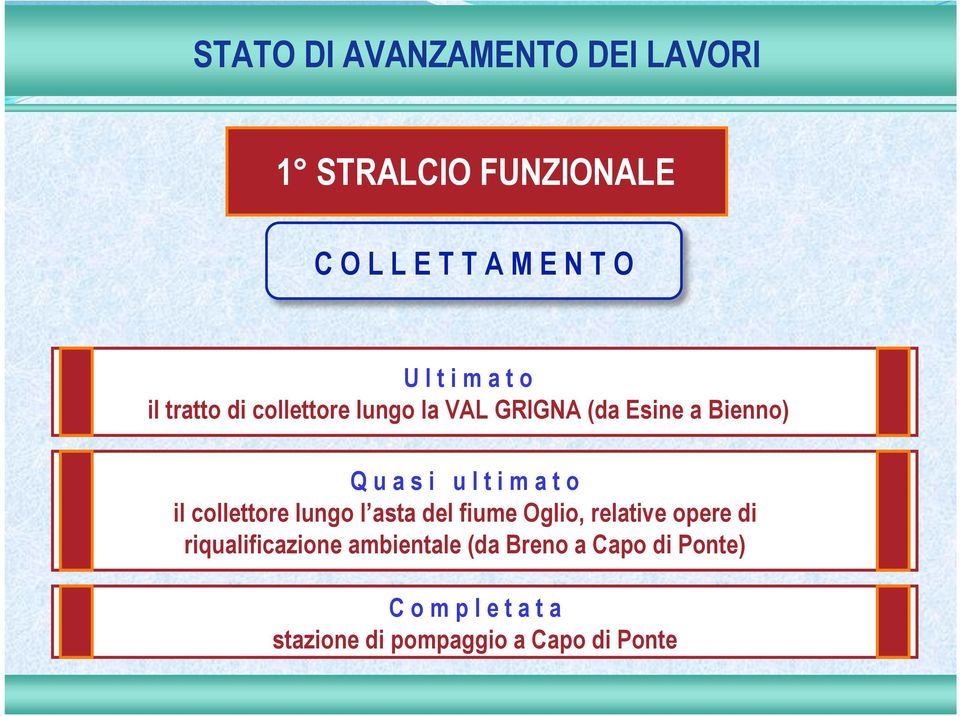 a t o il collettore lungo l asta del fiume Oglio, relative opere di riqualificazione