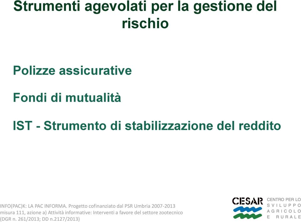 assicurative Fondi di mutualità