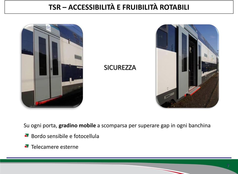 scomparsa per superare gap in ogni banchina