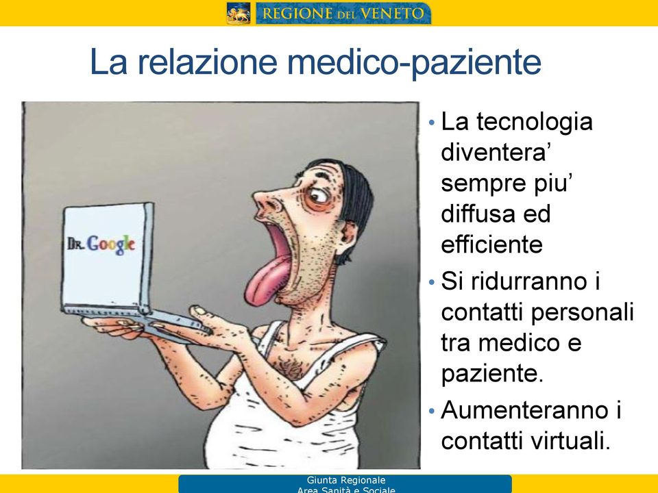 medico e paziente. Aumenteranno i contatti virtuali.