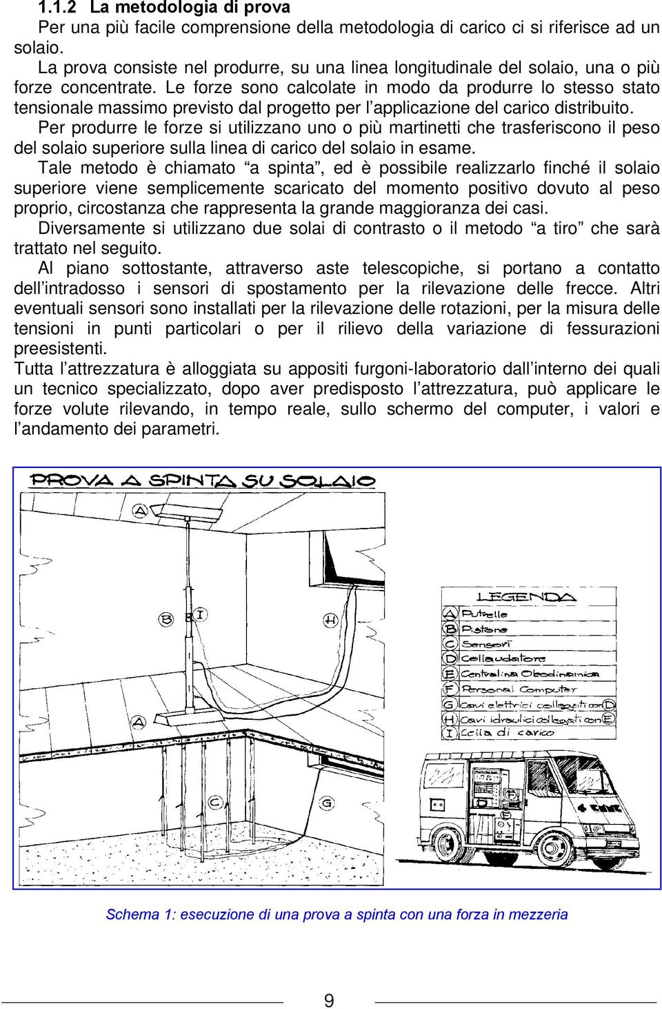 Le forze sono calcolate in modo da produrre lo stesso stato tensionale massimo previsto dal progetto per l applicazione del carico distribuito.