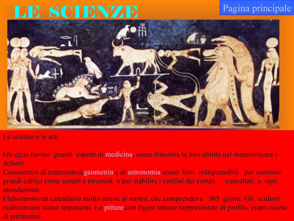 Conoscenza di matematica,geometria e di astronomia erano loro indispensabili per costruire grandi edifici come templi e piramidi o per