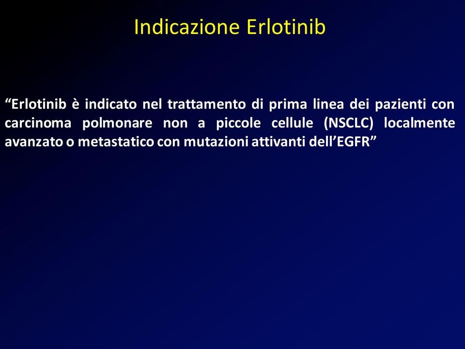 carcinoma polmonare non a piccole cellule (NSCLC)