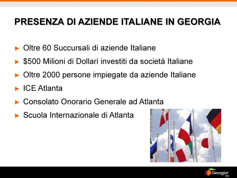 Italiane Oltre 2000 persone impiegate da aziende Italiane ICE