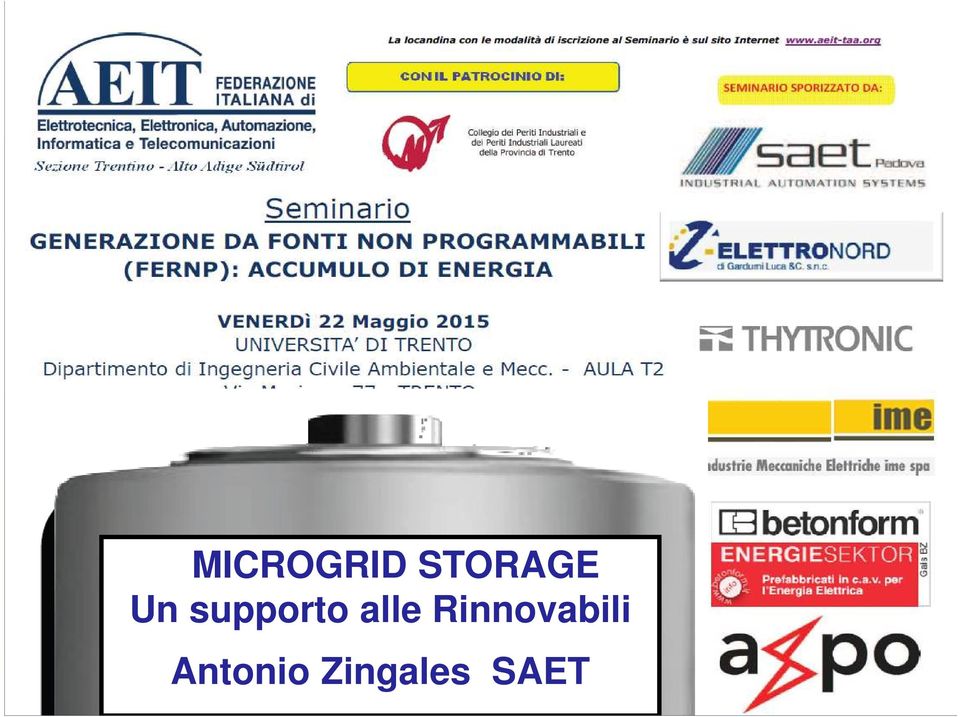 ENERGIA MICROGRID STORAGE Un