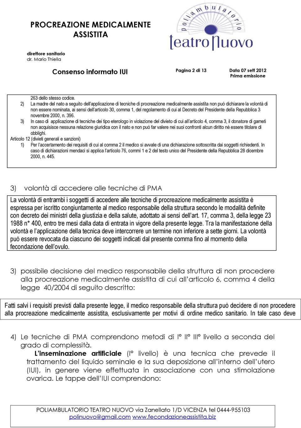 regolamento di cui al Decreto del Presidente della Repubblica 3 novembre 2000, n. 396.