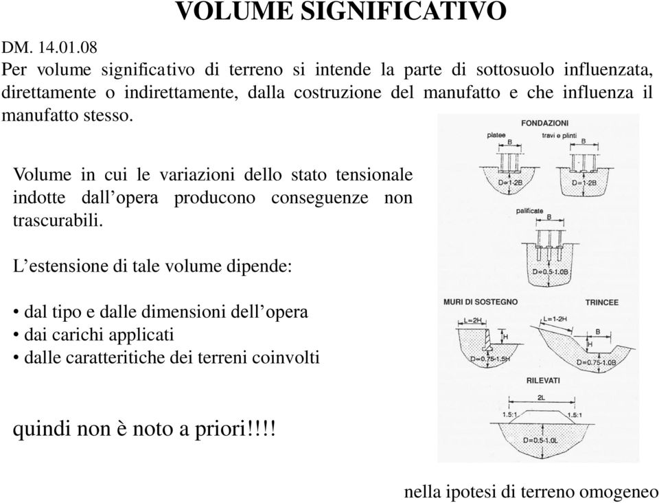 costruzione del manufatto e che influenza il manufatto stesso.