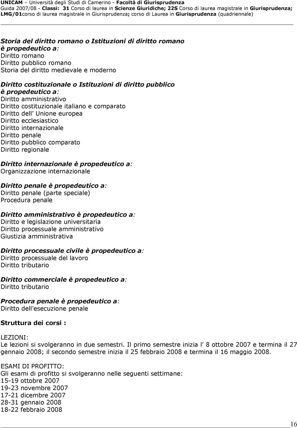 pubblico comparato Diritto regionale Diritto internazionale è propedeutico a: Organizzazione internazionale Diritto penale è propedeutico a: Diritto penale (parte speciale) Procedura penale Diritto